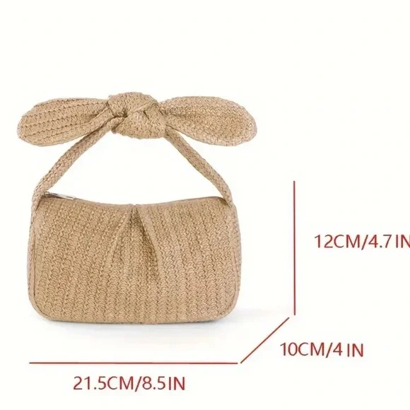 New mini straw handbag.  Cutest purse for the perfect summer outfit. - Picture 3 of 3